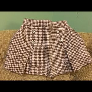 Pink and brown tweed skirt